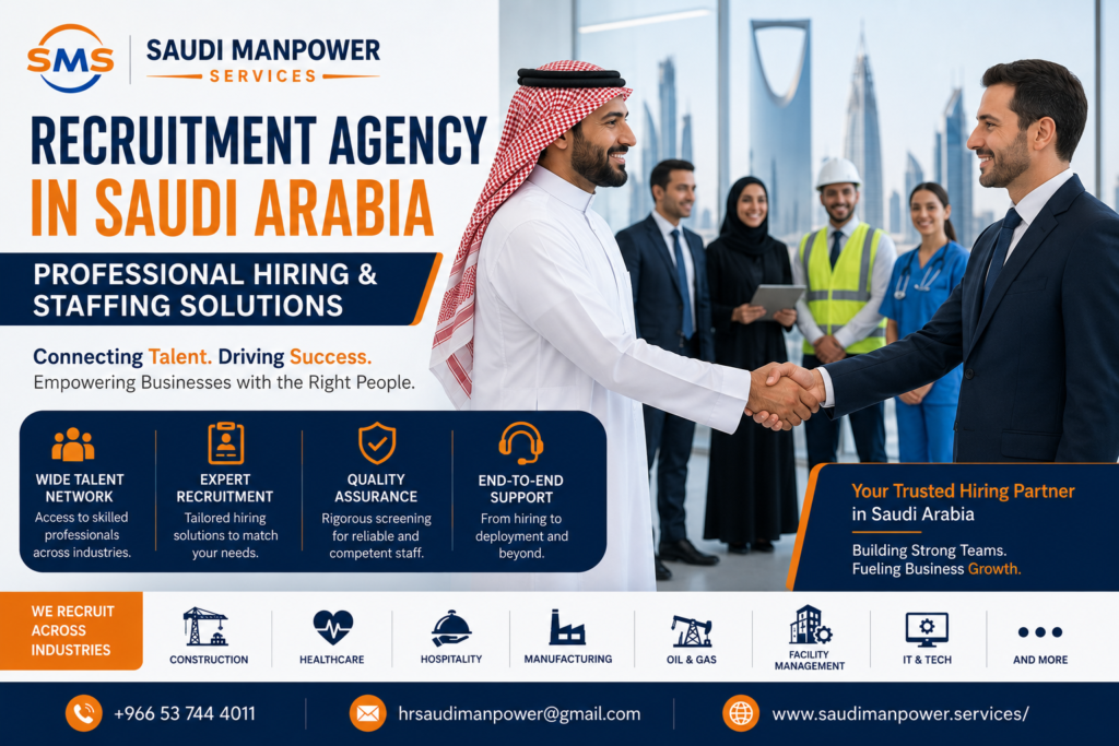 Recruitment Agency in Saudi Arabia: Your Trusted Partner for Fast and Reliable Hiring